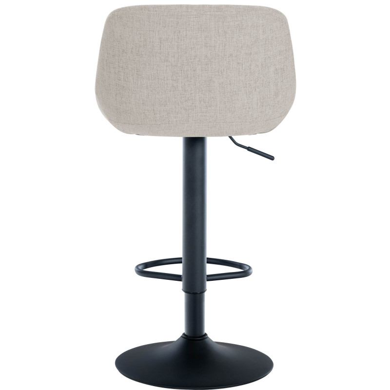 Set de 2 Taburetes de bar Loft Crema,Tela