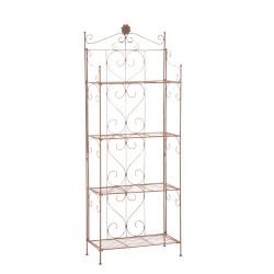 Scaffale in Ferro Lenja Rustico antico marrone