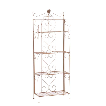 Estantería Plegable Decorativa Lenja Marrón antiguo