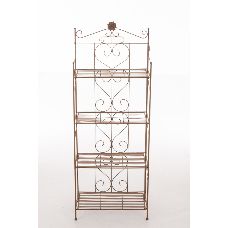 Estantería Plegable Decorativa Lenja Marrón antiguo