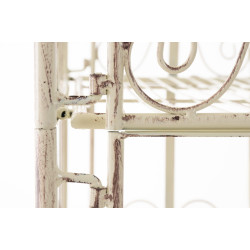 Estantería Decorativa de Hierro Ciara Crema antiguo