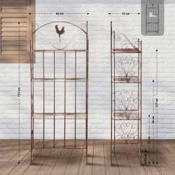 Estantería Plegable Mia Marrón antiguo