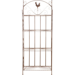 Étagère autoportante Mia marron antique