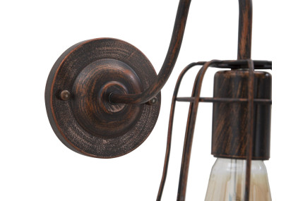 INDUSTRIAL Applique Murale Industrielle Industry B – Style Urbain et Vintage 33x15x27,5 cm