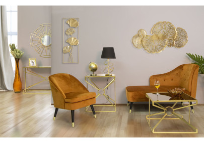 GLAM Lampe de Table Glam Harts – Luxe Glamour et Ambiance Chic Ø30x54,5 cm