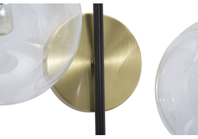 GLAM Applique Murale Iron Black – Glam Industriel et Élégance Sombre 36x24x45 cm