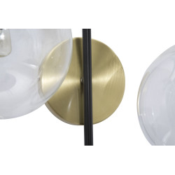 GLAM Applique Murale Iron Black – Glam Industriel et Élégance Sombre 36x24x45 cm