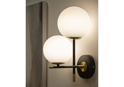 GLAM Applique Murale Darky Double – Design Glam et Style Contemporain 30x17x35 cm