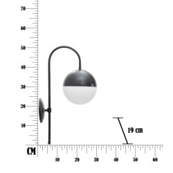 GLAM Applique Murale Darky Street – Glam Urbain et Ambiance Élégante 19x31x51 cm