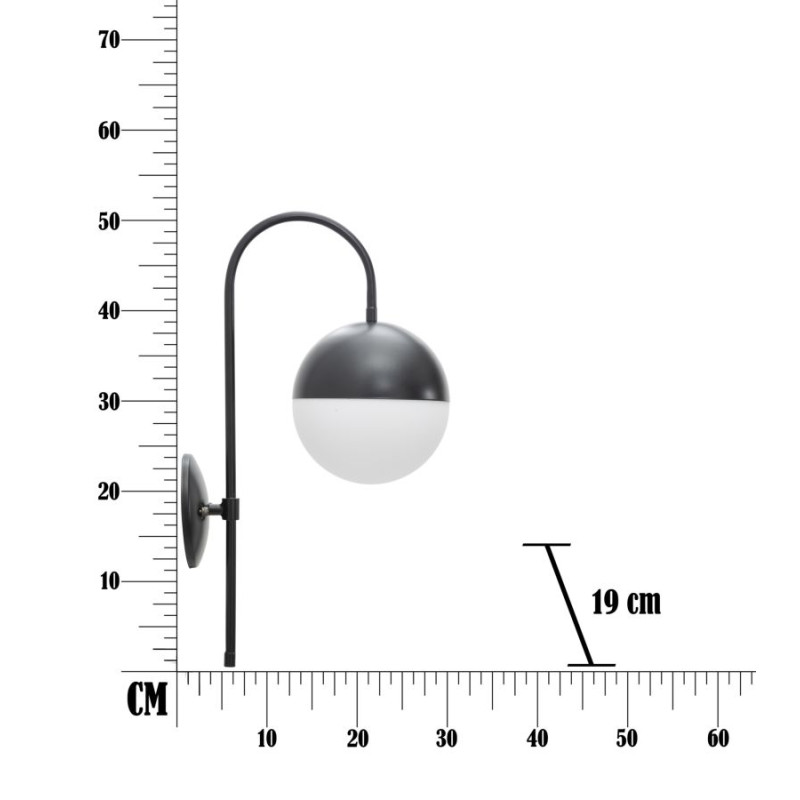 GLAM Applique Murale Darky Street – Glam Urbain et Ambiance Élégante 19x31x51 cm