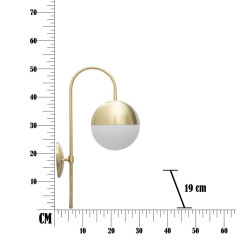 GLAM Applique Murale GlamY Street – Style Glam Chic et Lumière Moderne 19x31x51 cm