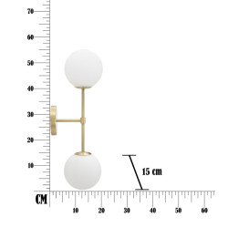 GLAM Applique Murale GlamY Doppia – Élégance et Luxe Contemporain 15x21x55 cm