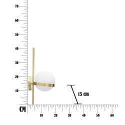 GLAM Applique Murale GlamY Circle – Design Raffiné et Glamour 15x20x40 cm