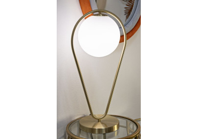 GLAM Lampe de Table GlamY Drop – Design Glam et Éclairage Chic 25x18x50 cm