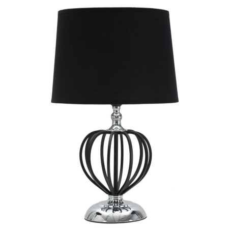 GLAM Lampe de Table Darky Silver – Élégance Contemporaine Ø28x44,5 cm