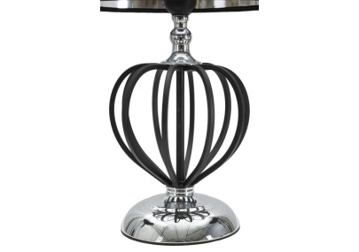 GLAM Lampe de Table Darky Silver – Élégance Contemporaine Ø28x44,5 cm