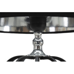 GLAM Lampe de Table Darky Silver – Élégance Contemporaine Ø28x44,5 cm