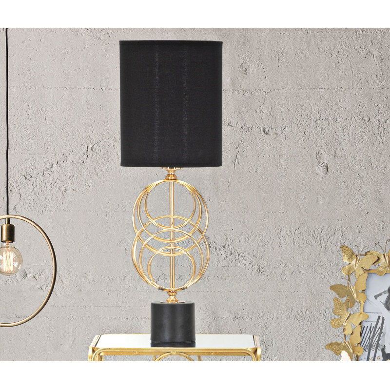 Lampe de table GLAM CirclY – Design Glamour et Sophistication Ø22,5x65 cm