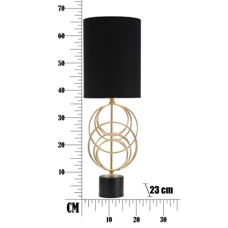 Lampe de table GLAM CirclY – Design Glamour et Sophistication Ø22,5x65 cm