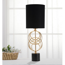 GLAM Lampe de Table CirclY – Style Contemporain Glam Ø20x58,5 cm
