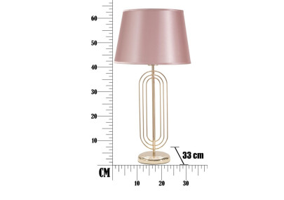 GLAM Lampe de Table Krista – Luxe et Élégance Glam Ø33x64 cm