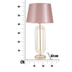 GLAM Lampe de Table Krista – Luxe et Élégance Glam Ø33x64 cm