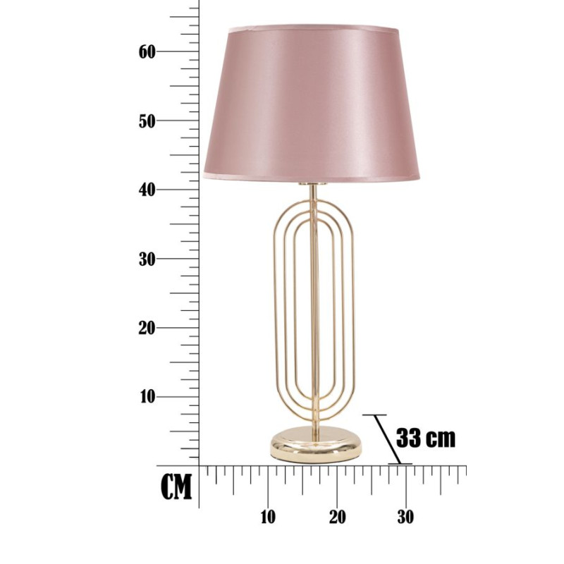GLAM Lampe de Table Krista – Luxe et Élégance Glam Ø33x64 cm