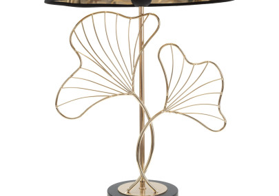 GLAM Lampe de Table Feuilles – Ambiance Naturelle et Glamour Ø30x60 cm