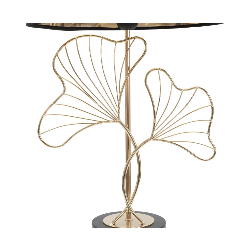 GLAM Lampe de Table Feuilles – Ambiance Naturelle et Glamour Ø30x60 cm