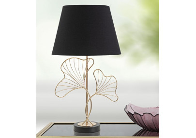 GLAM Lampe de Table Feuilles – Ambiance Naturelle et Glamour Ø30x60 cm