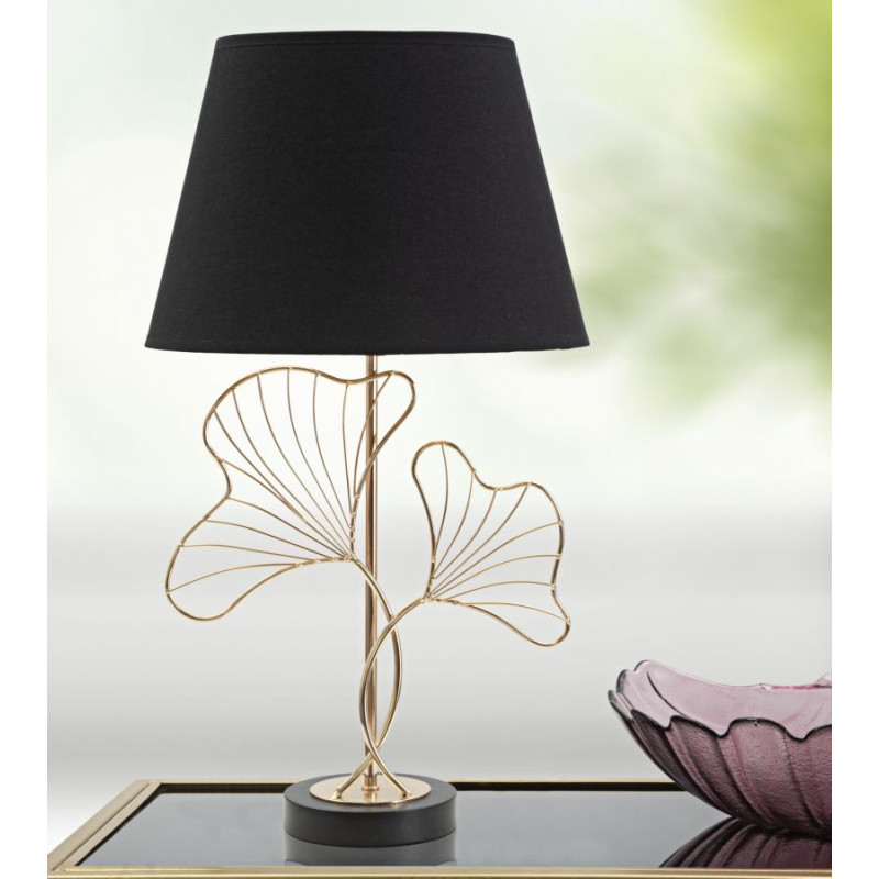 GLAM Lampe de Table Feuilles – Ambiance Naturelle et Glamour Ø30x60 cm