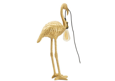 GLAM Lampe de Table Flamingo – Design Exotique et Glam 37x19x59 cm
