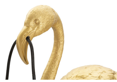 GLAM Lampe de Table Flamingo – Design Exotique et Glam 37x19x59 cm