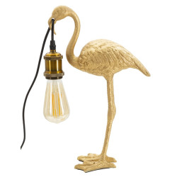 GLAM Lampe de Table Flamingo – Élégance Raffinée 13x11,5x39,5 cm