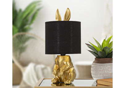 GLAM Lampe de Table Lapin – Élégance Animalière et Lumière Glam Ø20x43 cm