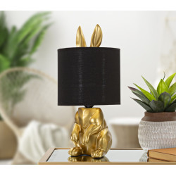 GLAM Lampe de Table Lapin – Élégance Animalière et Lumière Glam Ø20x43 cm