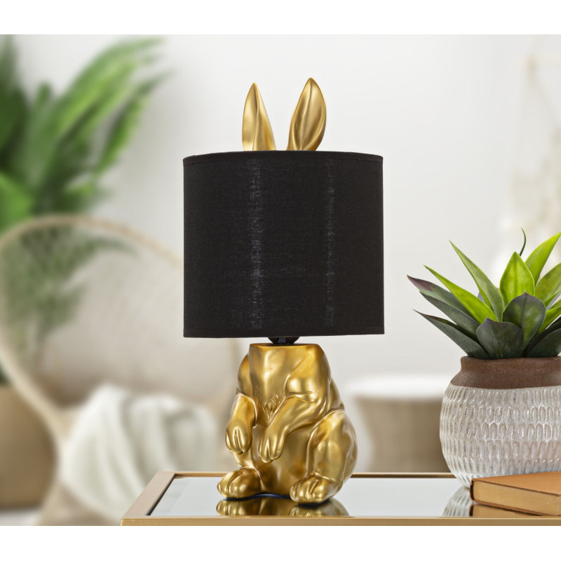 GLAM Lampe de Table Lapin – Élégance Animalière et Lumière Glam Ø20x43 cm