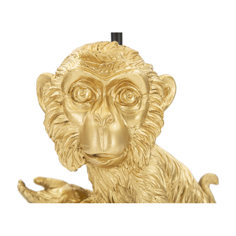 GLAM Lampe de Table Sit Monkey – Design Animalier et Style Glam Ø20x51,5 cm