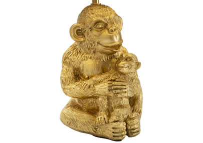 GLAM Lampe de Table Monkey Mum – Chic et Élégance Animalière Ø30x49 cm