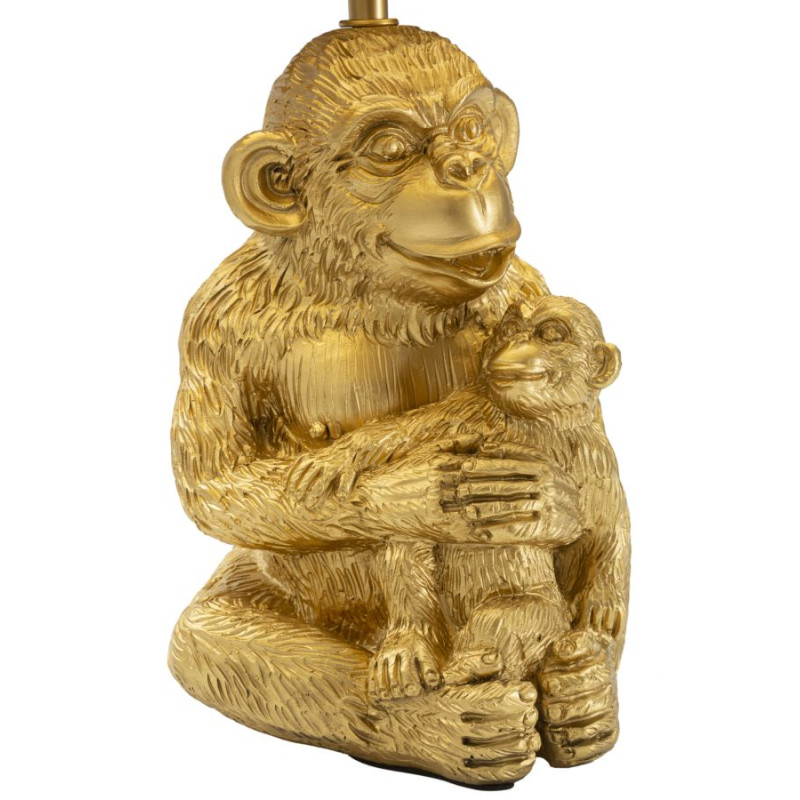 GLAM Lampe de Table Monkey Mum – Chic et Élégance Animalière Ø30x49 cm