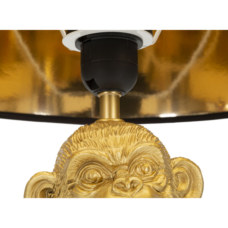 GLAM Lampe de Table Monkey Mum – Chic et Élégance Animalière Ø30x49 cm