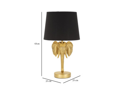 GLAM Lampe de Table Éléphant – Style Contemporain Ø25x43 cm