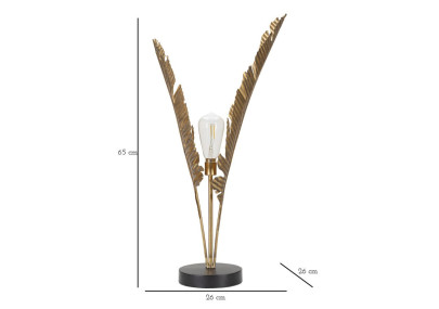 GLAM Lampe de Table Palm – Luxe et Élégance Contemporaine Ø26x65 cm