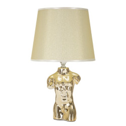 GLAM Lampe de Table Glam Man – Style Contemporain Chic 25x42,5 cm