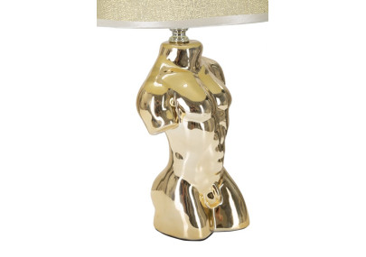 GLAM Lampe de Table Glam Man – Style Contemporain Chic 25x42,5 cm