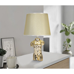 GLAM Lampe de Table Glam Man – Style Contemporain Chic 25x42,5 cm