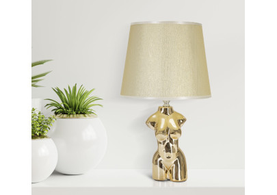 GLAM Lampe de Table Glam Femme – Raffinement et Éclairage Glam Ø25x39,5 cm