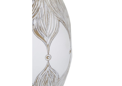 BOHO CHICH Lampe de Table Polyrésine Ovale Atène – Chic Bohème et Lumière Élégante Ø38x67 cm