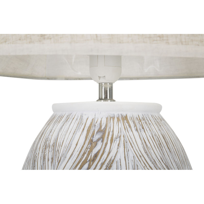 BOHO CHICH Lampe de Table Polyrésine Ovale Atène – Chic Bohème et Lumière Élégante Ø38x67 cm
