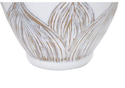 BOHO CHICH Lampe de Table Polyrésine Ovale Atène – Chic Bohème et Lumière Élégante Ø38x67 cm